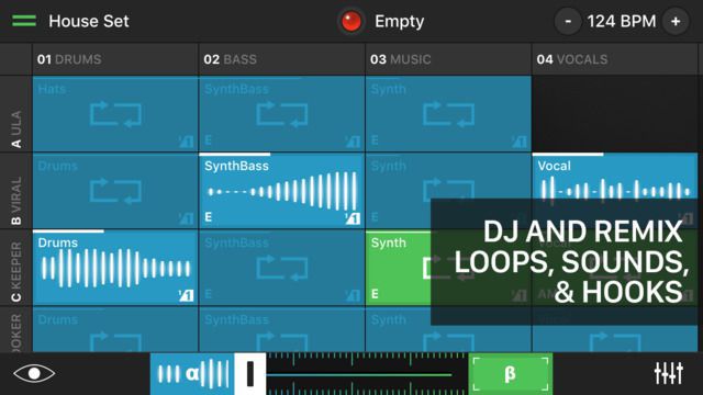 Hook for iPhone recreates the DJ experience right on your iPhone. The app comes with dozens of sound packs and lets you create your own unique mashups using fine-grained DJ-like controls that are surprisingly easy to use.Free: iOS