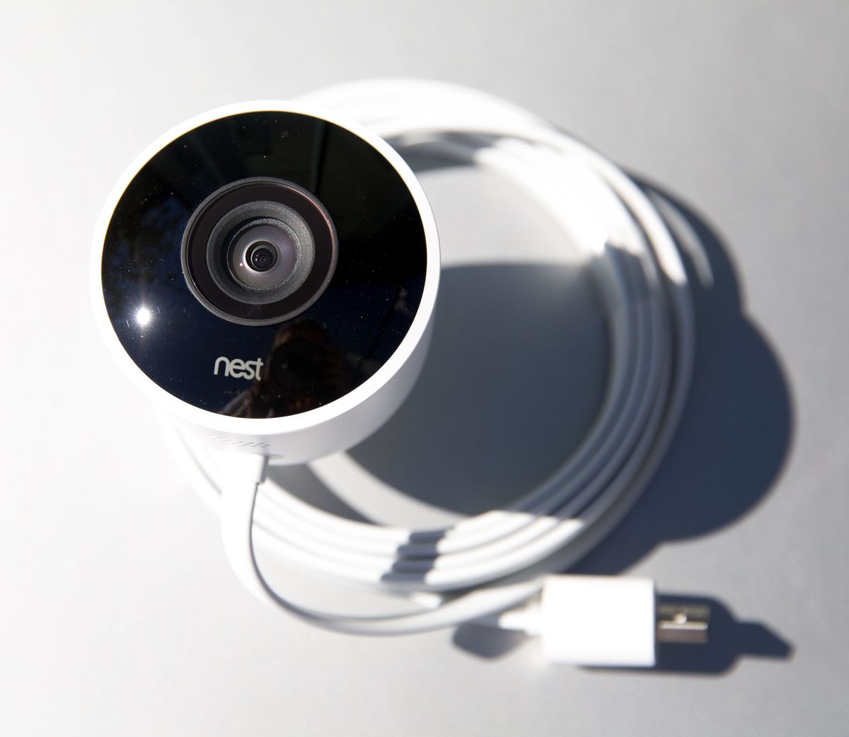 The Nest Cam Outdoor is a wired device (for power), but wireless for connectivity.